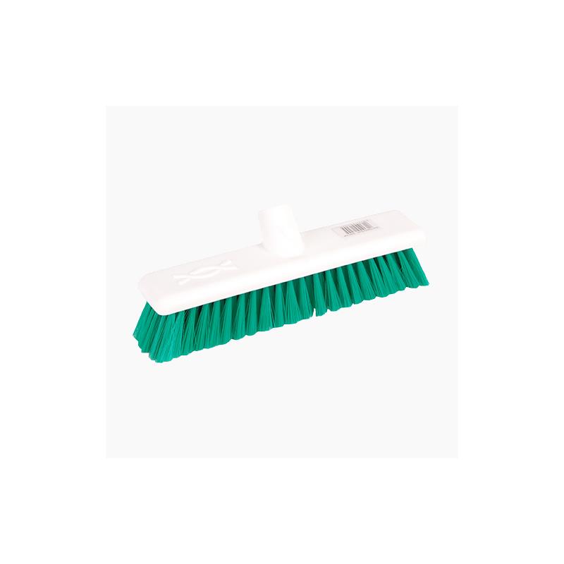 12" Soft Plastic Broom Complete Green (Excel)